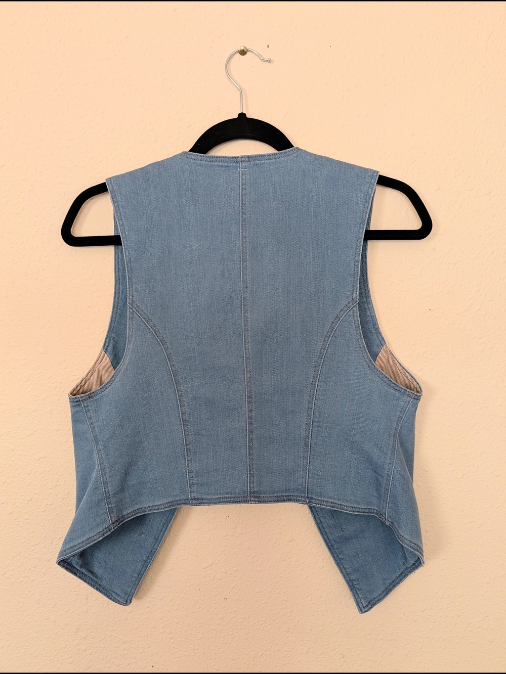 Free People Military-Style Debim Vest with Embroidered Braiding - Picture 2 of 2